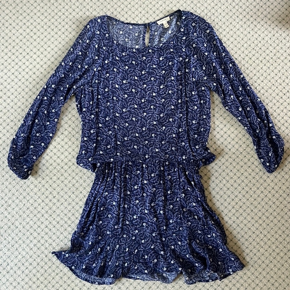 Joie blue cinch dress, size XS